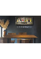 Kansas City Chiefs Reclaimed Bar Shelf Wine Accessory