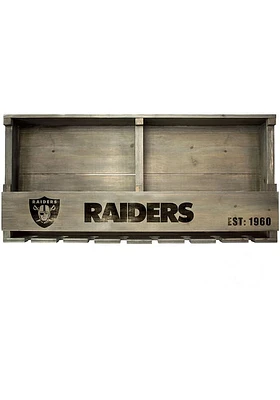 Las Vegas Raiders Reclaimed Bar Shelf Wine Accessory