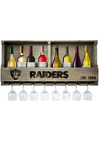 Las Vegas Raiders Reclaimed Bar Shelf Wine Accessory