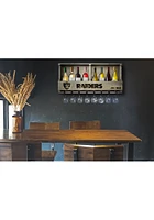 Las Vegas Raiders Reclaimed Bar Shelf Wine Accessory