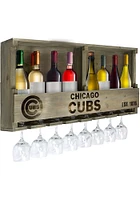 Chicago Cubs Reclaimed Bar Shelf Wine Accessory
