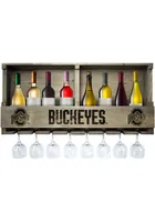 Ohio State Buckeyes Reclaimed Bar Shelf Wine Accessory