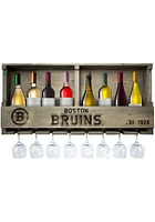 Boston Bruins Reclaimed Bar Shelf Wine Accessory