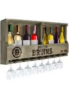 Boston Bruins Reclaimed Bar Shelf Wine Accessory