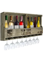 New York Rangers Reclaimed Bar Shelf Wine Accessory