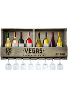 Vegas Golden Knights Reclaimed Bar Shelf Wine Accessory