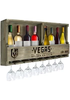 Vegas Golden Knights Reclaimed Bar Shelf Wine Accessory