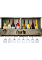 Seattle Kraken Reclaimed Bar Shelf Wine Accessory