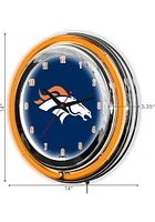 Denver Broncos 14 Inch Neon Wall Clock