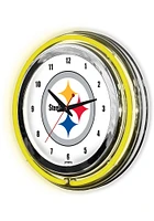 Pittsburgh Steelers 14 Inch Neon Wall Clock