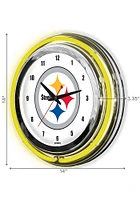 Pittsburgh Steelers 14 Inch Neon Wall Clock