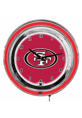San Francisco 49ers Inch Neon Wall Clock
