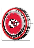 Kansas City Chiefs Inch Neon Wall Clock
