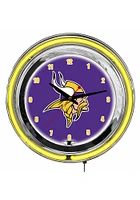 Minnesota Vikings 14 Inch Neon Wall Clock