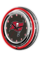 Tampa Bay Buccaneers 14 Inch Neon Wall Clock