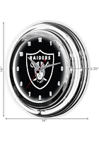Las Vegas Raiders 14 Inch Neon Wall Clock