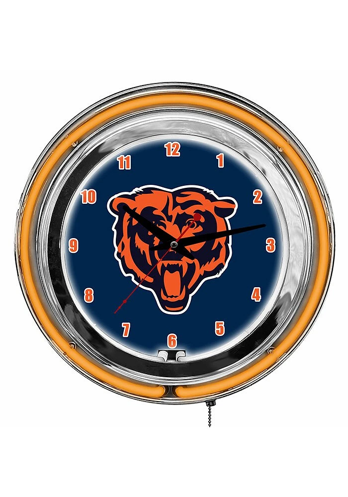 Chicago Bears 14 Inch Neon Wall Clock