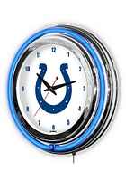 Indianapolis Colts 14 Inch Neon Wall Clock