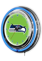 Seattle Seahawks 14 Inch Neon Wall Clock