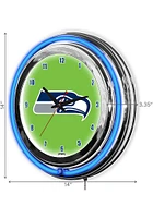 Seattle Seahawks 14 Inch Neon Wall Clock