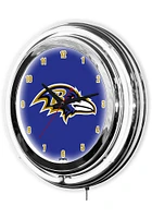 Baltimore Ravens 14 Inch Neon Wall Clock