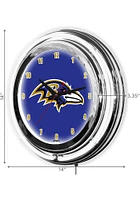 Baltimore Ravens 14 Inch Neon Wall Clock