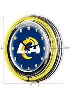 Los Angeles Rams Inch Neon Wall Clock