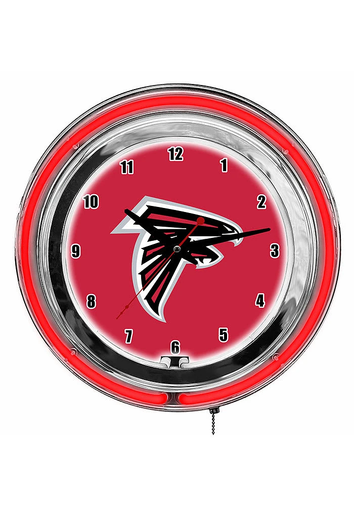 Atlanta Falcons Inch Neon Wall Clock