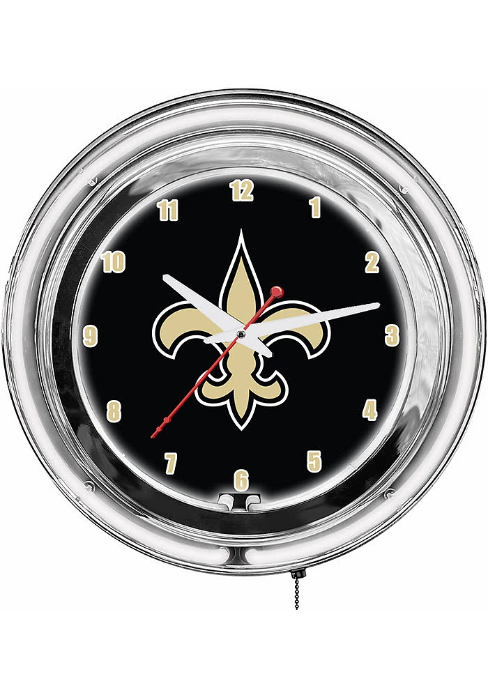 New Orleans Saints Inch Neon Wall Clock