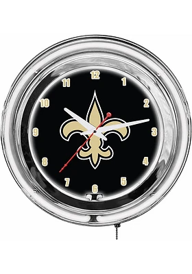 New Orleans Saints Inch Neon Wall Clock