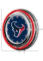 Houston Texans 14 Inch Neon Wall Clock