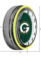 Green Bay Packers 18 Inch Neon Wall Clock
