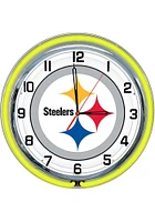 Pittsburgh Steelers 18 Inch Neon Wall Clock
