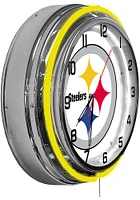 Pittsburgh Steelers 18 Inch Neon Wall Clock