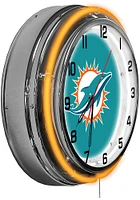 Miami Dolphins 18 Inch Neon Wall Clock