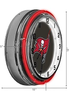 Tampa Bay Buccaneers 18 Inch Neon Wall Clock