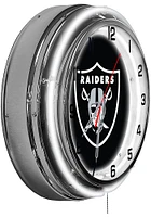 Las Vegas Raiders 18 Inch Neon Wall Clock