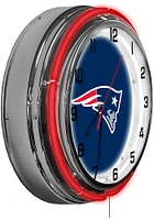 New England Patriots 18 Inch Neon Wall Clock