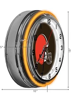 Cleveland Browns 18 Inch Neon Wall Clock
