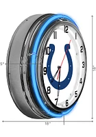 Indianapolis Colts 18 Inch Neon Wall Clock