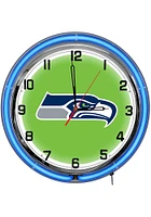 Seattle Seahawks 18 Inch Neon Wall Clock