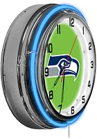Seattle Seahawks 18 Inch Neon Wall Clock