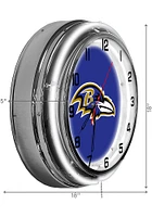Baltimore Ravens 18 Inch Neon Wall Clock