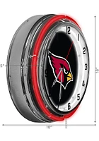 Arizona Cardinals Inch Neon Wall Clock