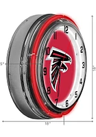 Atlanta Falcons 18 Inch Neon Wall Clock