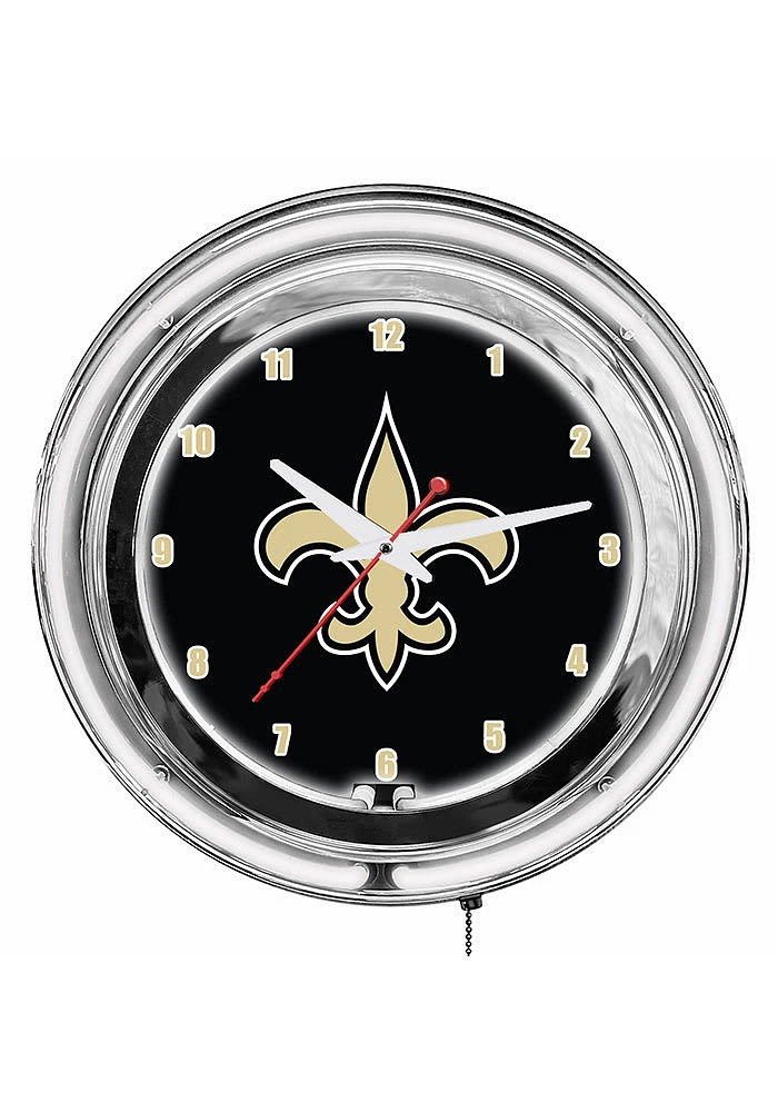 New Orleans Saints 18 Inch Neon Wall Clock
