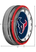 Houston Texans 18 Inch Neon Wall Clock