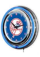New York Yankees 14 Inch Neon Wall Clock