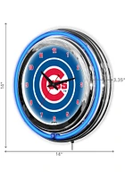 Chicago Cubs 14 Inch Neon Wall Clock