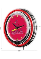St Louis Cardinals 14 Inch Neon Wall Clock